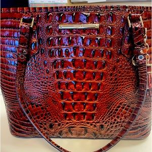 Brahmin bag with wallet. Snap on the wallet needs mending.